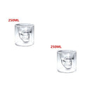 Skull Skull Double Transparent Glass