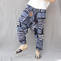 Herren Schritthose Lockere Thaihose Pumphose