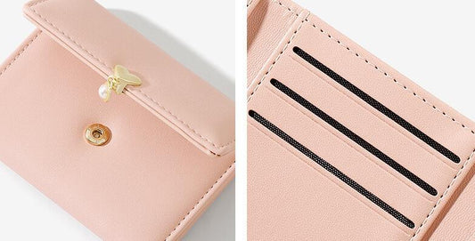 Süßes dreifach faltbares Mini-Portemonnaie für Damen