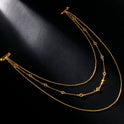 Mehrschichtige rückenfreie Rückenkette mit Diamanten besetzte, einfache Körperketten für Damen