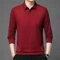 Zweiteiliger Strickpullover False für Herren