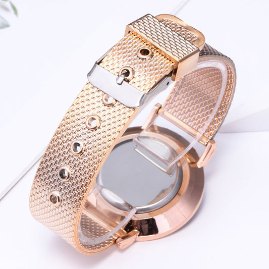Damenuhr mit Mesh-Armband