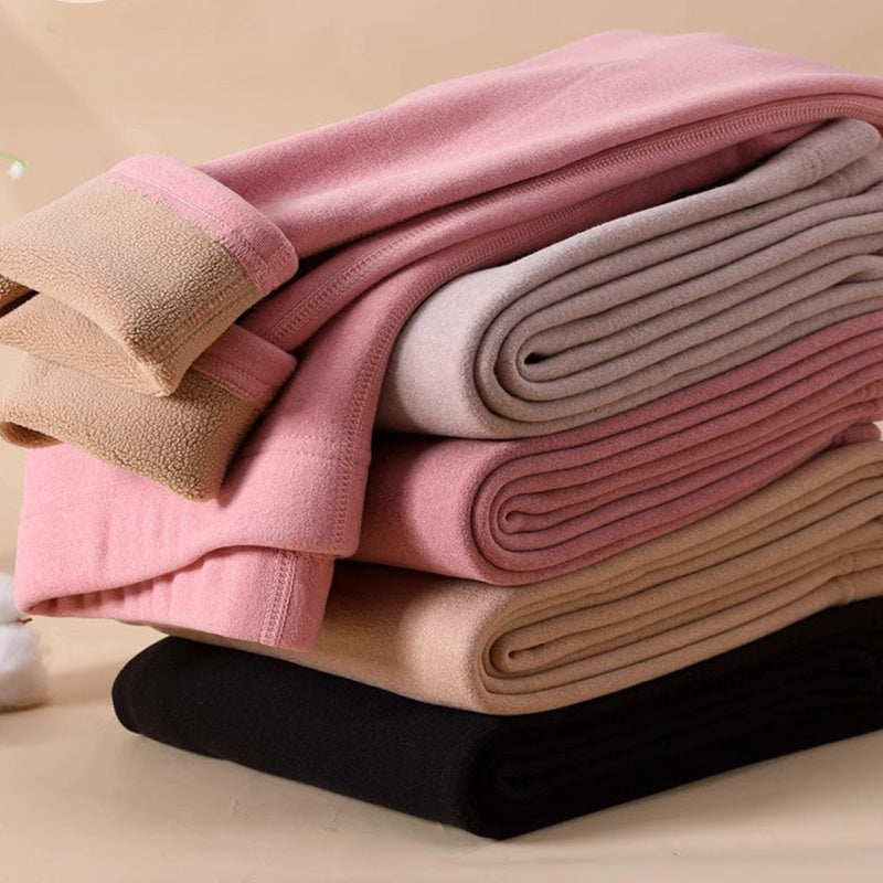 Warme Kaschmir-Leggings für den Winter, solide, schmale Hose, modische Hose für Damenbekleidung