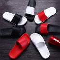 Men and women fashion couple sandals and slippers