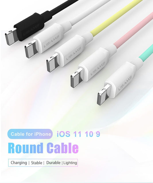 Kompatibel mit USB-Kabel für Ladegerät X 8 7 6 6s Plus 5 5s SE, 2A 1M Mobiles USB-Datenkabel für Kabel für Lightning-Kabel