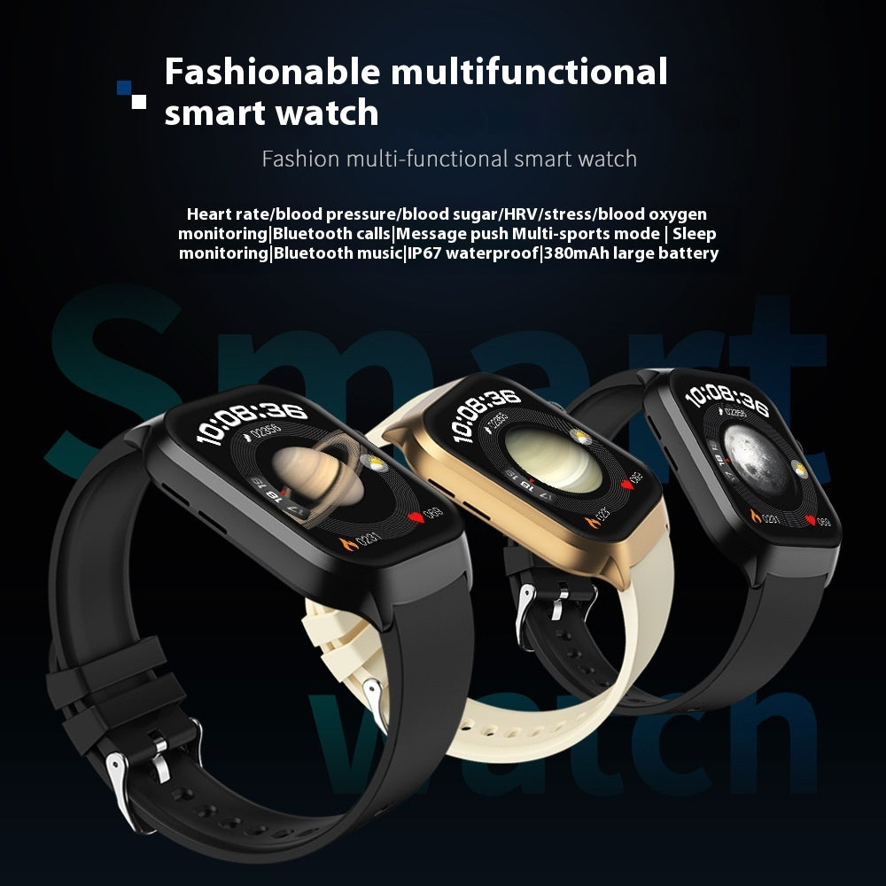 G43 Blutsauerstoff Körpertemperatur Herzfrequenz Schlaf NFC Multifunktions-Smartwatch