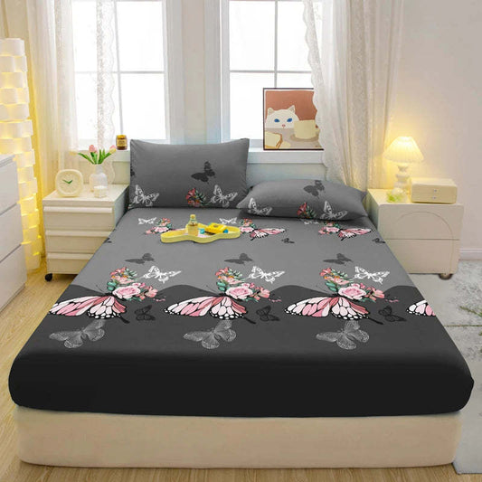 Dreiteiliges Bettwäscheset mit Bettlaken und Kissenbezug für das Schlafzimmer
