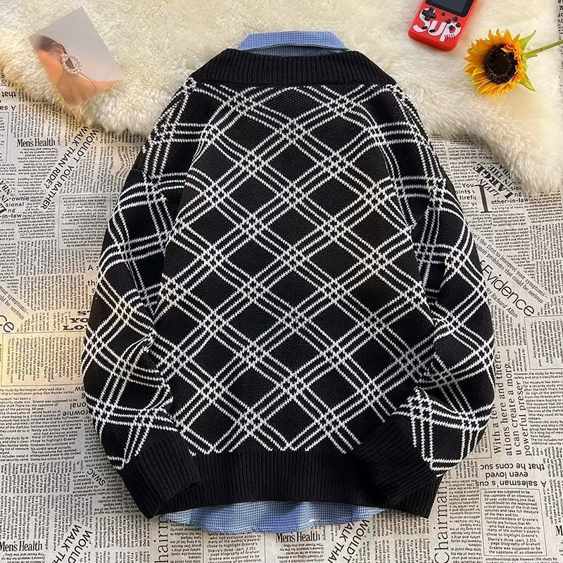 Japanischer Pullover für Herren im Idle-Stil für den Herbst