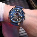 Uhr Multifunktions Chronograph Kalender Sport Herrenuhren