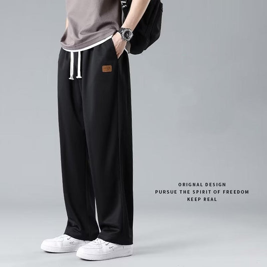 Eisseidenhose für Herren, dünne, gerade, lockere Hose