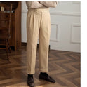 Herbst und Winter Cord Glatte Knöchellange Hose Herren