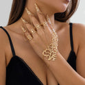 Hohles, konisches Fingernagel-Kappe-Fäustling-Armband für Damen