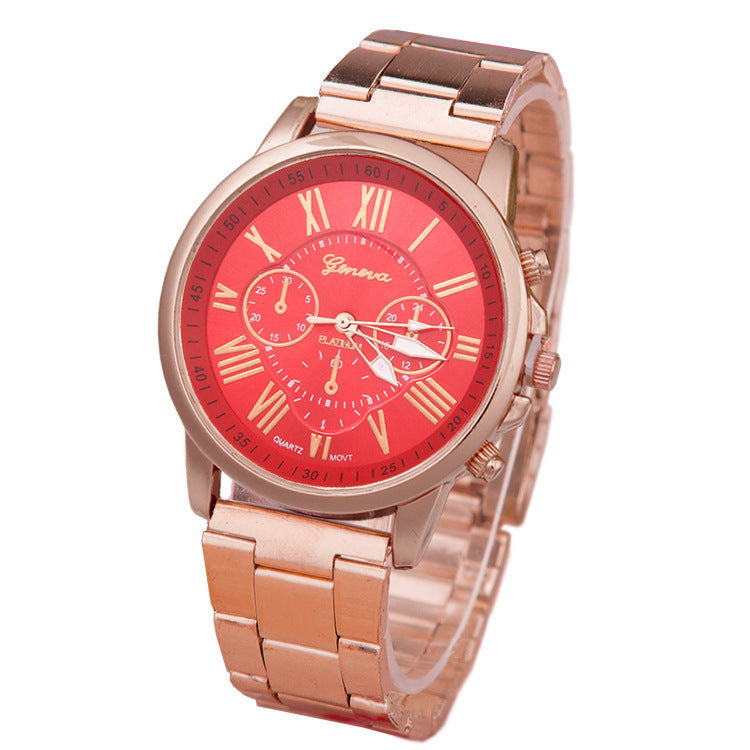Damen Freizeit Quarzuhr aus legiertem Stahlband
