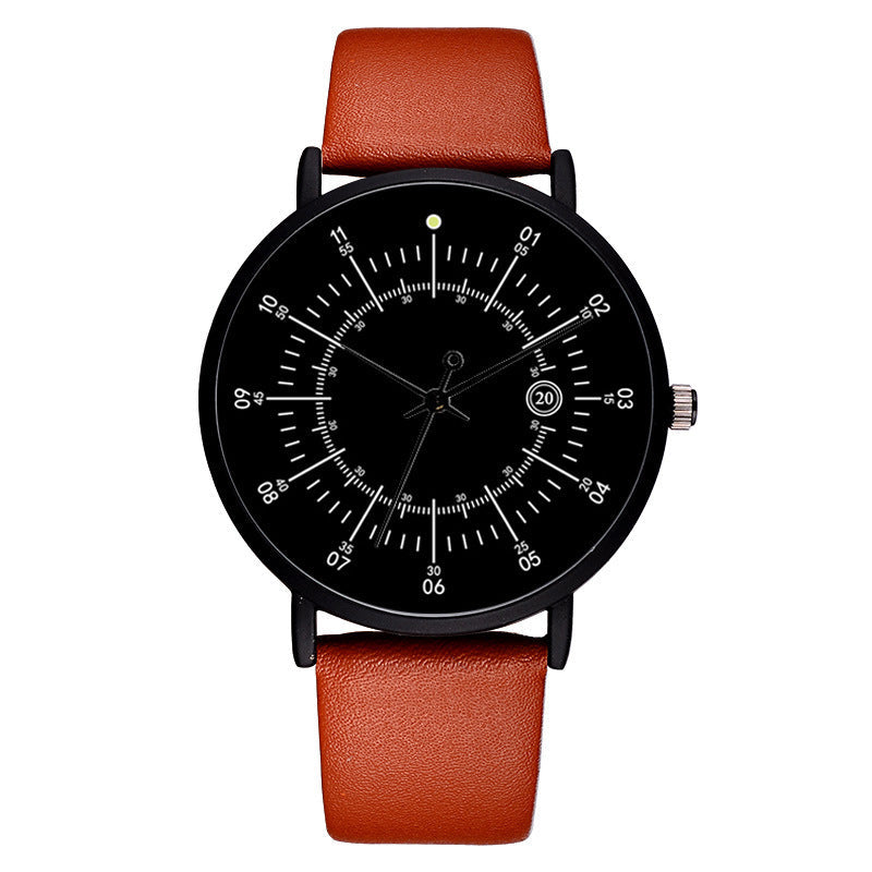Lässige, individuelle Uhr mit Lederarmband