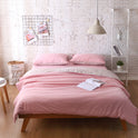 Solid Color Bedding Quilt Cover Four-piece Set Three-piece Bed Sheet Set
