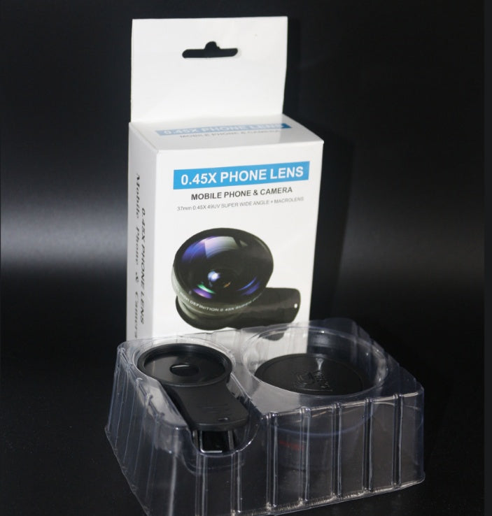 Telefonobjektiv-Set 0,45x Super-Weitwinkel &amp; 12,5x Super-Makroobjektiv HD-Kamera-Lentes