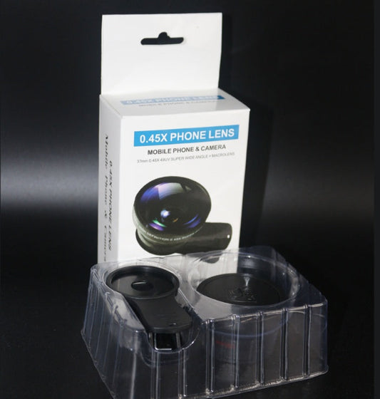 Telefonobjektiv-Set 0,45x Super-Weitwinkel &amp; 12,5x Super-Makroobjektiv HD-Kamera-Lentes