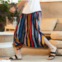 Gestreifte nepalesische verkürzte Hose