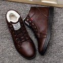 Men's plus velvet padded high-top cotton shoes