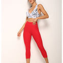 Sexy Shorts mit hoher Taille und fluoreszierenden Shorts
