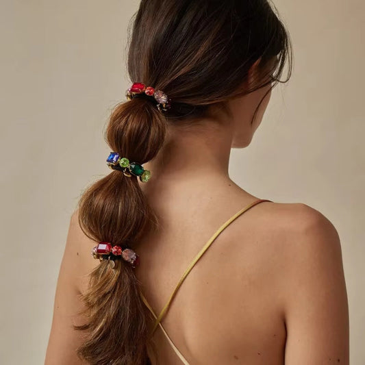 Neue Farbe Pferdeschwanz Haarring Haargummi