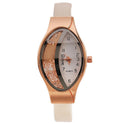 Uhr Augenform Damen Quarzuhr WISH Turn Bead Quicksand Gürteluhr