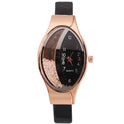Uhr Augenform Damen Quarzuhr WISH Turn Bead Quicksand Gürteluhr