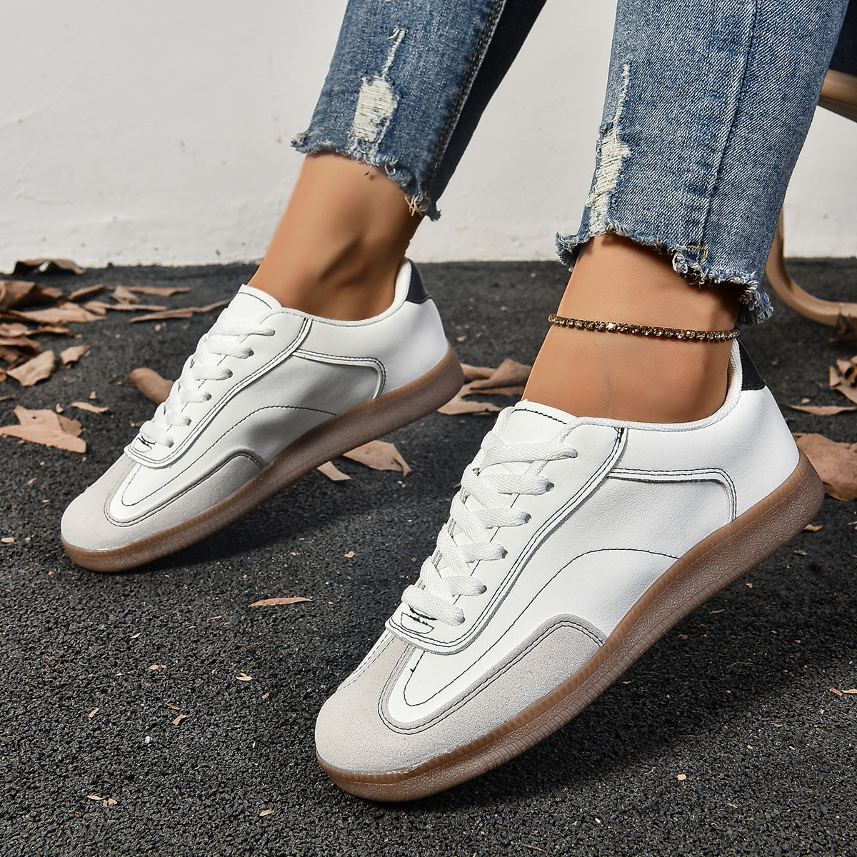 Nischen-Retro-koreanischer Typ, lässig, All-Match, weiche Unterseite, Sport-Board-Schuhe