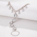 Diamant Quaste Fußkettchen Mode Elegant
