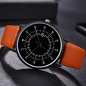 Lässige, individuelle Uhr mit Lederarmband