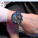 Uhr Multifunktions Chronograph Kalender Sport Herrenuhren
