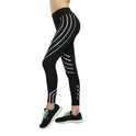 Europäische Schönheit Fitness Yogahosen Laserdruck schlank abnehmen Sport Leggings