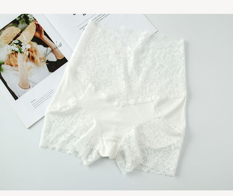 Boxershorts mit hoher Taille und Spitze