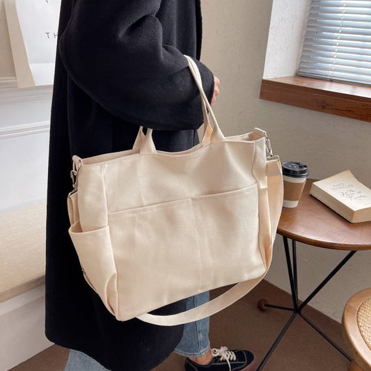 Damen Herbst Kapazität Retro Einfache Canvas Tasche