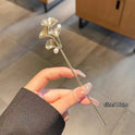 Ginkgoblatt-Perlen-Haarnadel Sub-High Sense