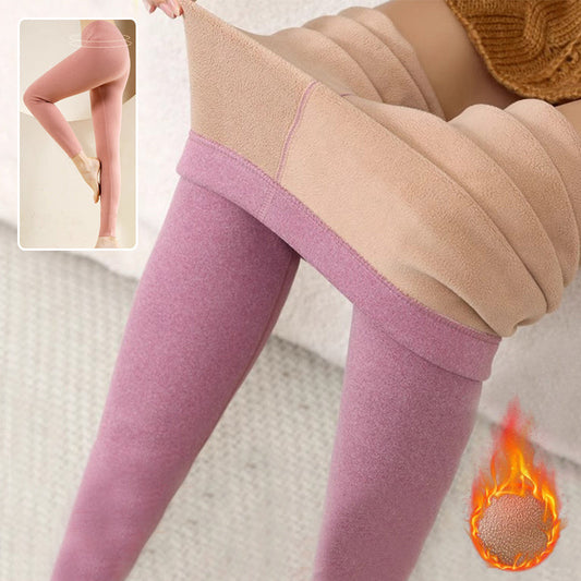 Warme Kaschmir-Leggings für den Winter, solide, schmale Hose, modische Hose für Damenbekleidung