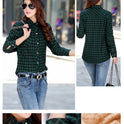 Cotton Fleece Lined Padded Warm Keeping Blouse