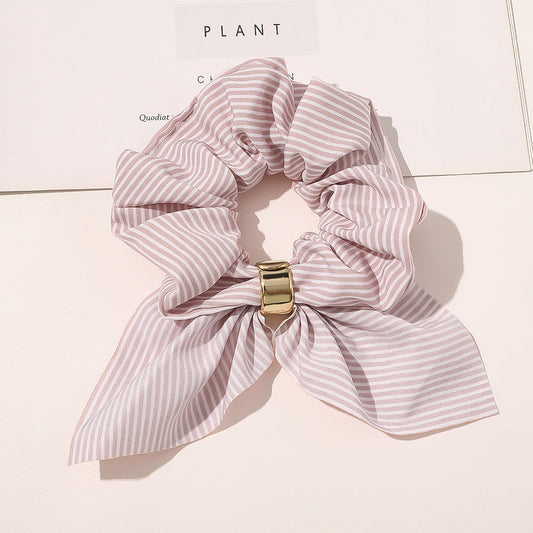 Chiffon Metallschnalle Dickdarm Ring Weibliche OL Haarschmuck