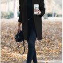 Herbst und Winter Neue Mode Stehkragen Damen Wollmantel