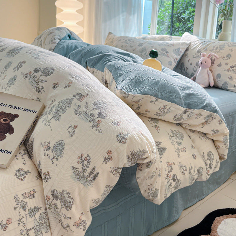Dreiteiliges Bettwäscheset für den Schlafsaal von Home Textile