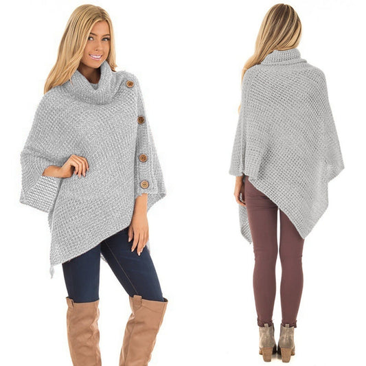 Cape-Shirt-Strickjacke