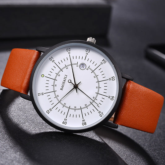 Lässige, individuelle Uhr mit Lederarmband