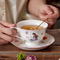 Retro French Coffee Set Suit Ceramic Girly Heart