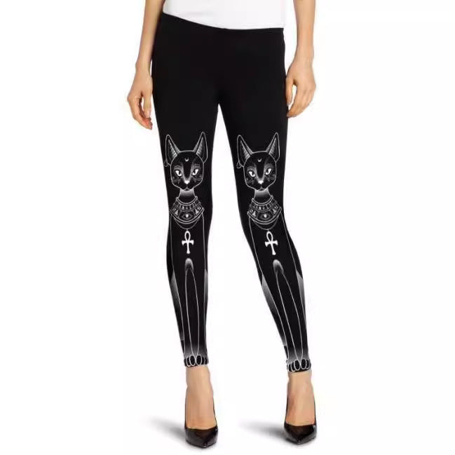 Digitaldruck Langohrkatze Mikrofon Leggings