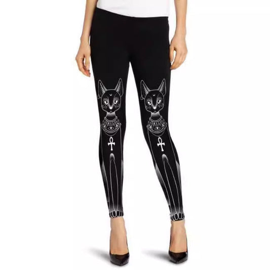 Digitaldruck Langohrkatze Mikrofon Leggings
