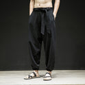 Frühling Und Sommer Neue Chinesische Stil Hosen Männer Elastische Band Breite