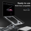 Verstellbarer Laptopständer, tragbarer Computerständer, Laptop-Riser aus Aluminiumlegierung, kompatibler Laptop-Ständerhalter