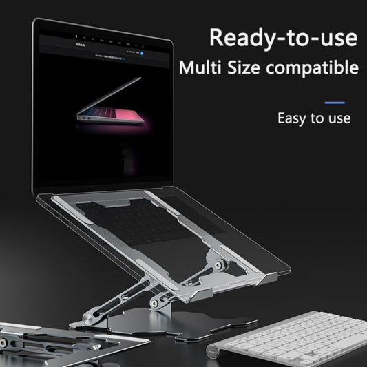 Verstellbarer Laptopständer, tragbarer Computerständer, Laptop-Riser aus Aluminiumlegierung, kompatibler Laptop-Ständerhalter
