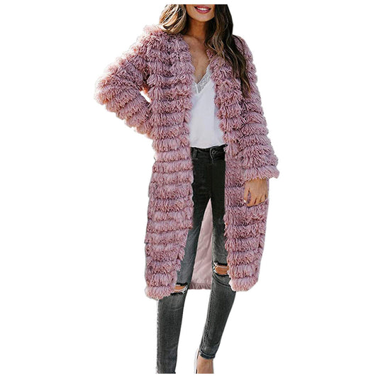Explosive Herbst- und Winterwollpullover-Plüschjacke