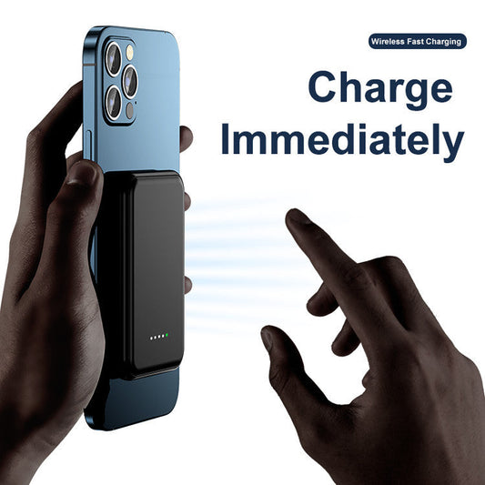 Mini magnetische Powerbank 5000mAh Kabellos